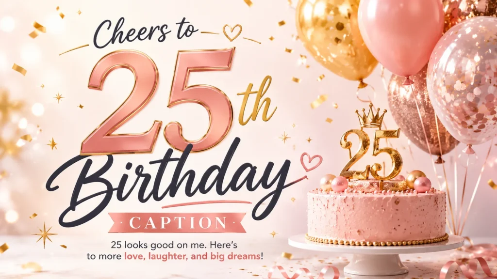 25th birthday caption