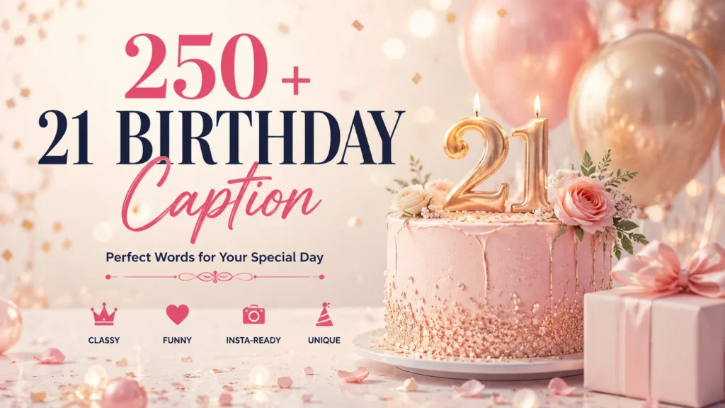 21st Birthday Captions