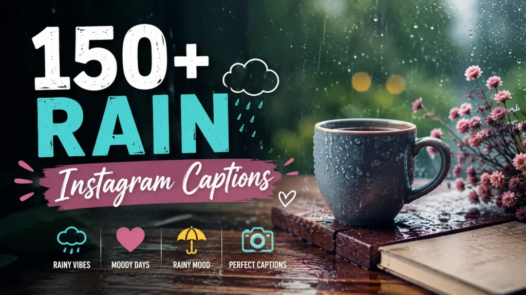 rain instagram captions