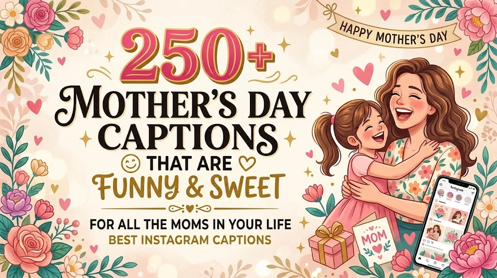 250+ Mother’s Day Captions That Are Funny & Sweet