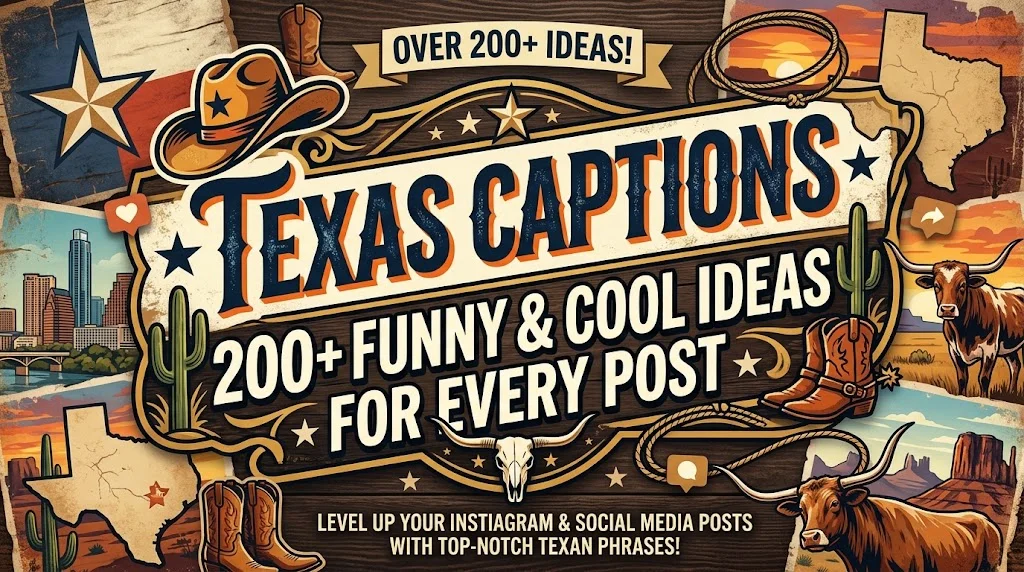 Texas Captions: 200+ Funny & Cool Ideas for Every Post