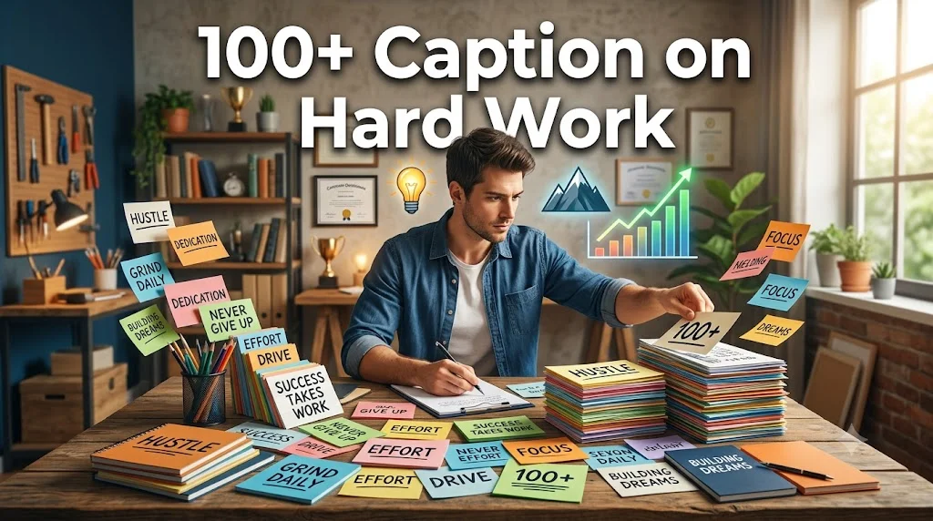caption on hard work