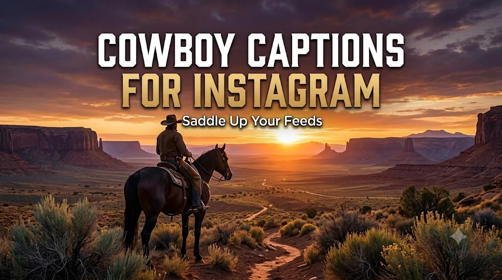 Cowboy Captions for Instagra