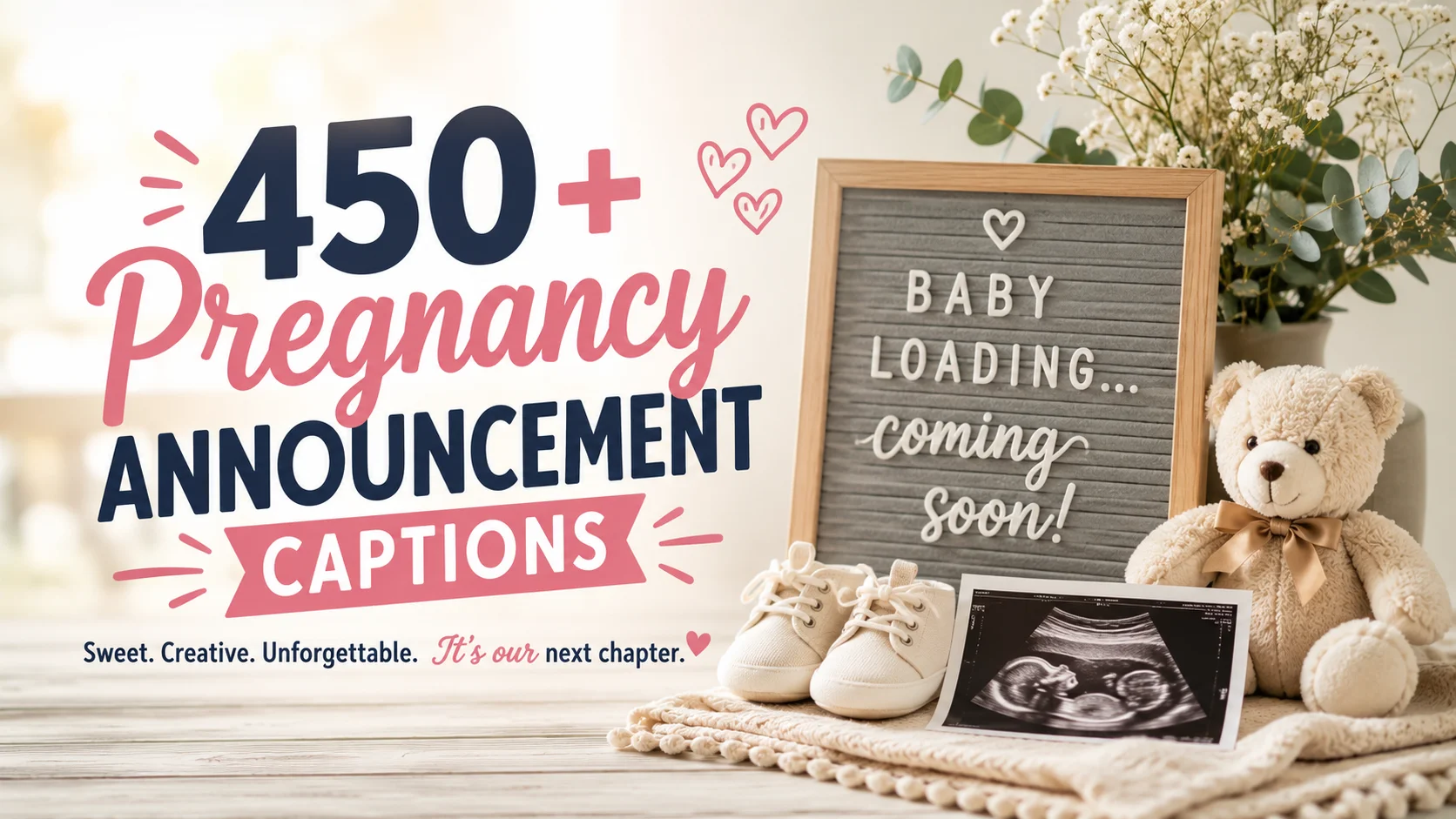 pregnancy announcement captions