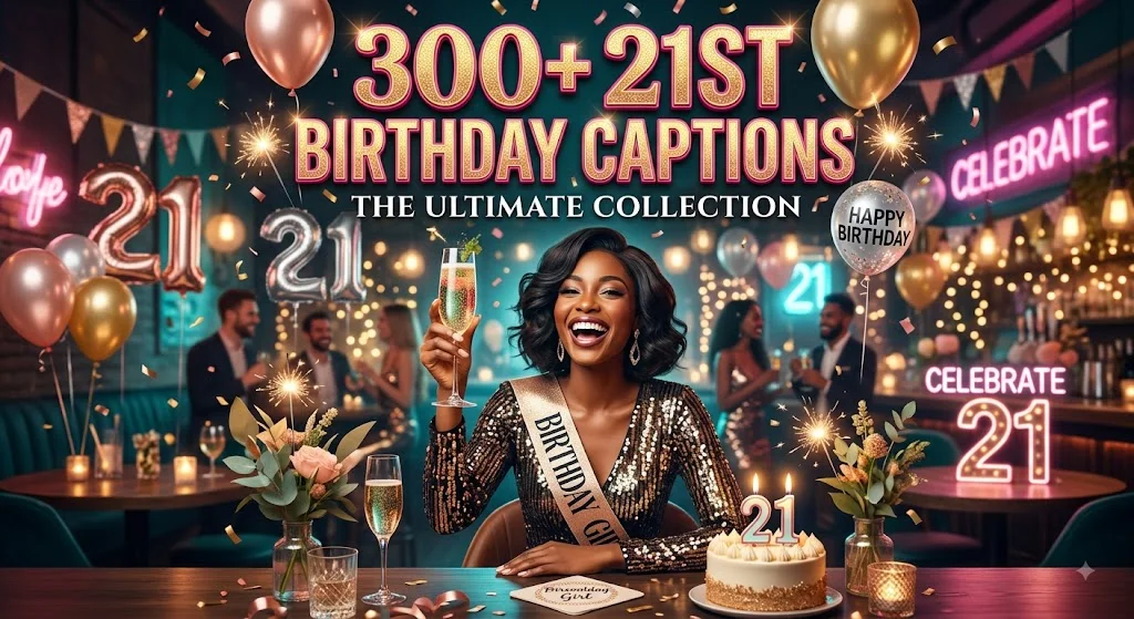 21st birthday captions