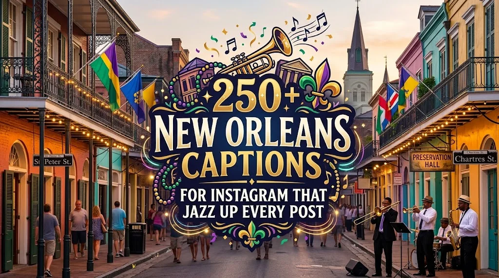 250+ New Orleans Captions for Instagram That Jazz Up Every Post