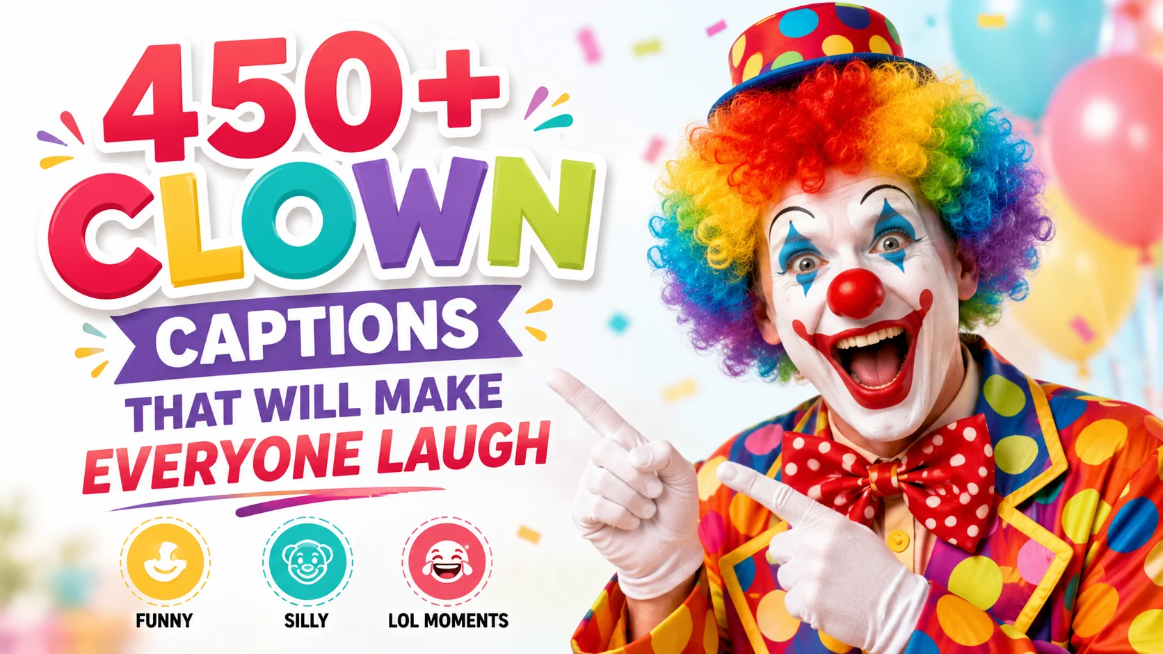 clown caption