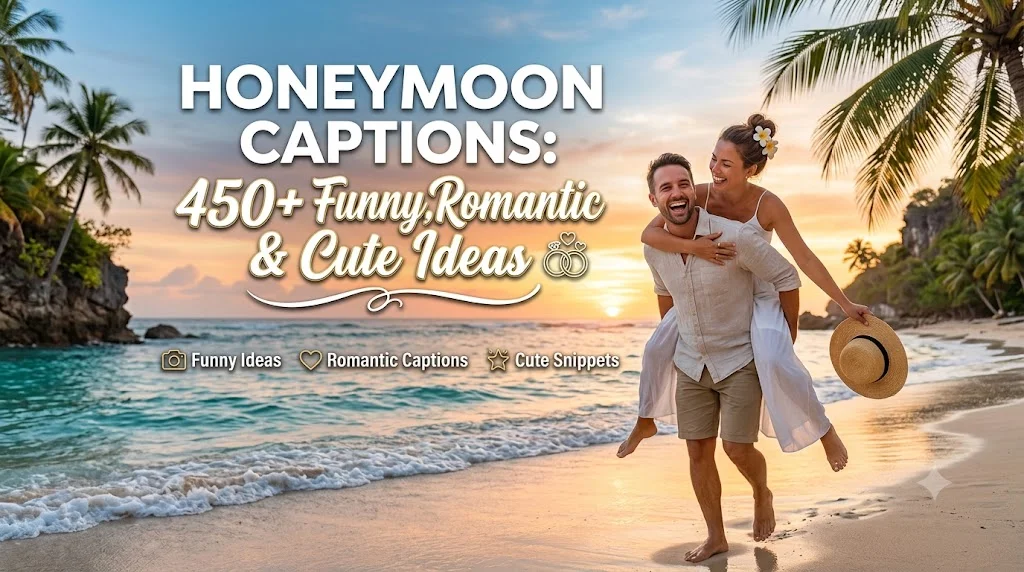 Honeymoon Captions: 450+ Funny, Romantic & Cute Ideas
