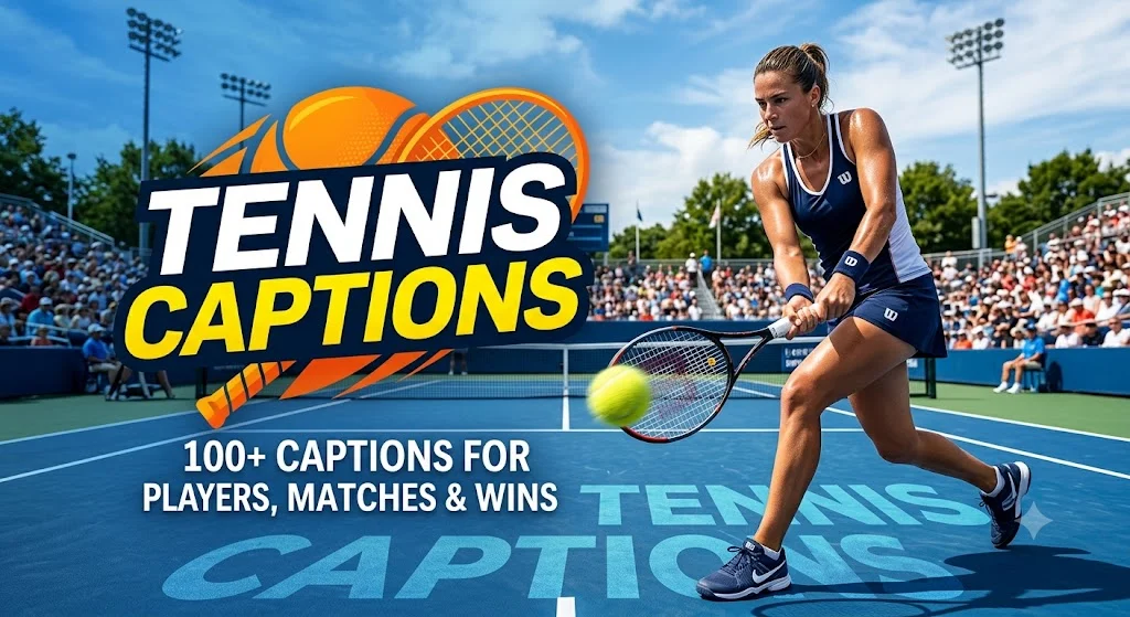tennis captions