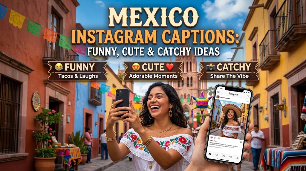 Mexico Instagram Captions: Funny, Cute & Catchy Ideas